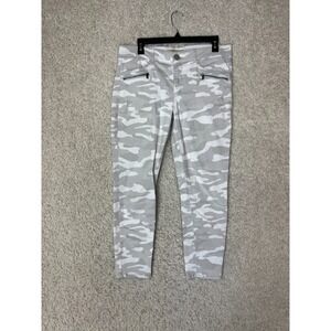 Democracy Womens Jeans Womens 12 Gray Camo Ab Technology Mid Rise Stretch